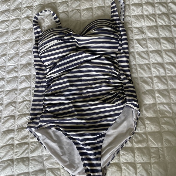 NipTuck Resortwear Striped One-Piece Swimsuit - Picture 5 of 11